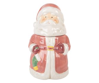 Többszínű kerámia Mikulás üveg Ø 15x26 cm