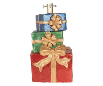 Többszínű kerámia karácsonyfatalp 25x28x48 cm