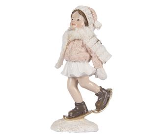 Színes műgyanta lány figura 4x3x10 cm