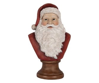 Többszínű műgyanta Mikulás figura 18x12x30 cm