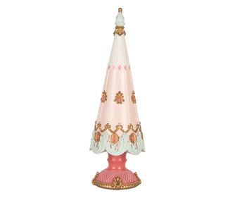 Többszínű műgyanta karácsonyfa Ø 10x30 cm