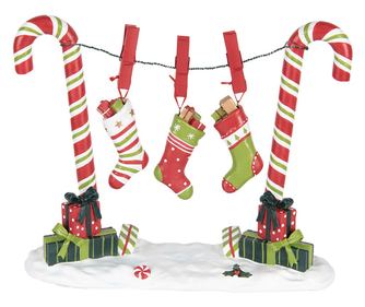 Többszínű műgyanta karácsonyi dekoráció 32x10x25 cm