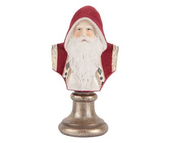 Többszínű műgyanta Mikulás figura 10x9x19 cm