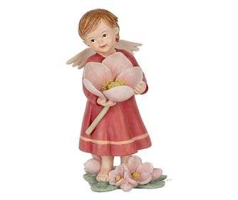 Színes műgyanta angyal figura 7x6x12 cm