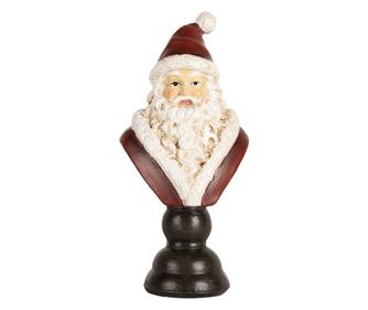 Többszínű műgyanta Mikulás figura 7x5x15 cm