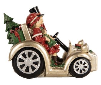 Többszínű műgyanta karácsonyi dekoráció 22x14x16 cm