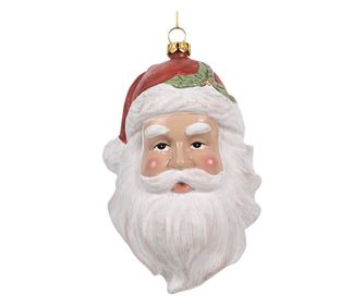 Karácsonyfadísz Mikulás Többszínű Polirezin 9x7x15 cm