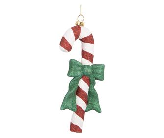 Karácsonyi nyalóka dísz, többszínű polyresin, 8x3x17 cm