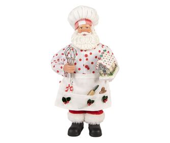 Christmas Chef Figurine, Textile, 13x10x28 cm