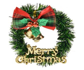 Mini vánoční věnec Ø 8x2 cm