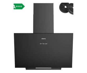 Ciarra dekoratív páraelszívó, 60 cm, 650 m³/h, A+++ osztály, alacsony fogyasztás, légkeringetés és légelszívás, mosható zsírszűr