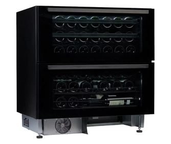 Racitor de vin incorporabil, Norcool, Wine Drawer, 44 sticle, negru