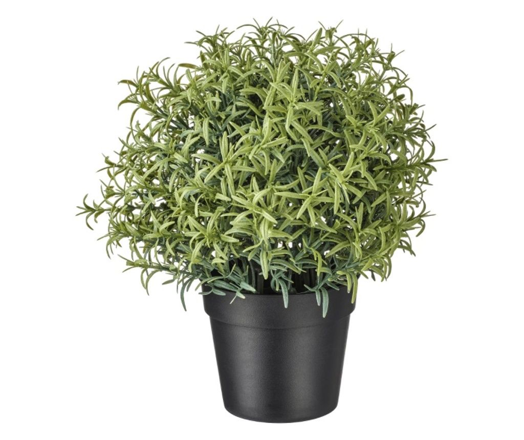 Artificial Rosemary Plant in Pot, Indoor and Outdoor Decoration, 20 cm, Green