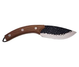 Kuhinjski nož DEPOXe®, Japan Vibe, japonski model, ročno izdelan, jeklo, lesen ročaj, 24,5 cm, rjave barve