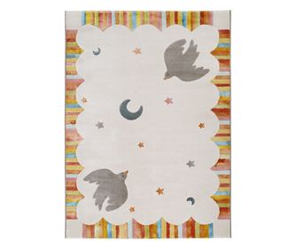 Otroška preproga Plesoče ptice, večbarvna