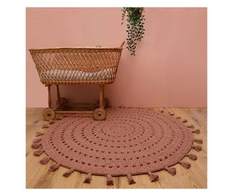 Otroška preproga Nila iz kvačkanega bombaža za spalnico