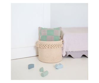 Košara za pohranu od pamučnog užeta s Louna završetkom u obliku latica