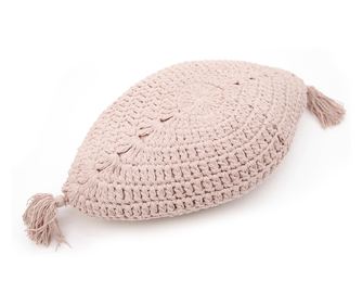 Jastuk od pamuka s heklanim perjem u boemskom stilu