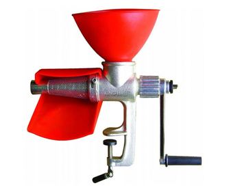 Мелачка за домати Kinghoff KH 2202, Чугун, Широк фланец, Семенен сепаратор, Сребрист/оранжев