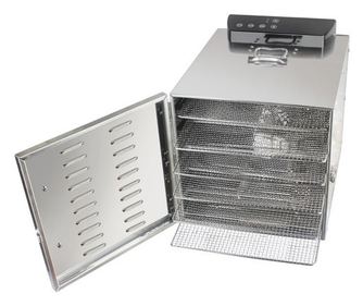 Deshidrator uscator legume, fructe inox profesional, 6 tavi Moratti