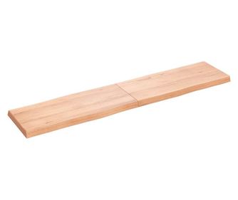 Asztallap, barna, 180x40x6 cm, kezelt tlgyfa termszetes kontrral