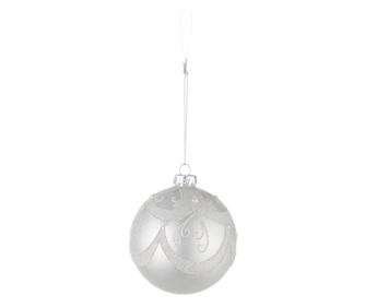 Set of 12 Christmas Tree Glass Baubles Regina Ø8 cm