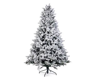 Zöld műfenyő hóval Frejus Ø135x240h