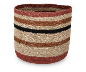 Set 3 cosuri depozitare iarba mare multicolora Waylon Ø22x21h, Ø25x24h, Ø30x28h