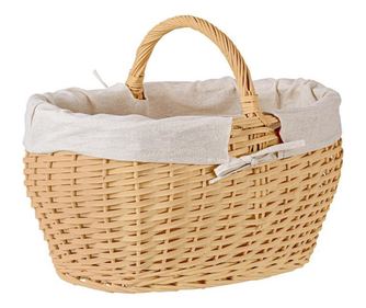 Set of 3 Alesha Beige Natural Storage Baskets 26x20x15/21h (2); 46x32x24/33h