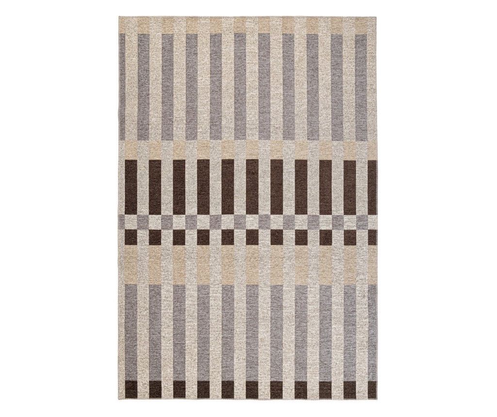 Hada szürke barna bézs poliészter szőnyeg 200x290x0.3h