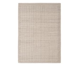 Bézs gyapjú és pamut szőnyeg Barlam 160x230 cm