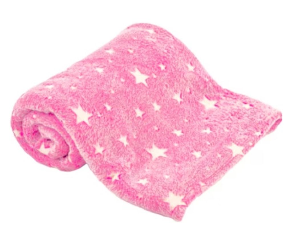 Glow-in-the-Dark Fluffy Blanket, 150 x 100 cm