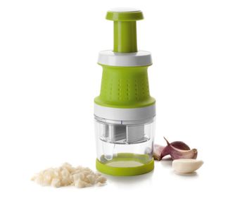 Ibili Кухненски уред за рязане на зеленчуци, неръждаема стомана/пластмаса/силикон, 8.7x23 см, бял/зелен