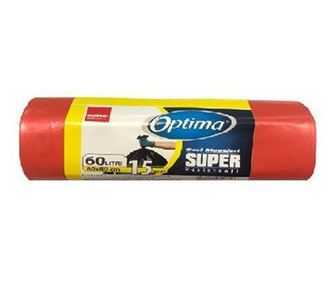 Saci menajeri 60 l rosii Sano Optima Super