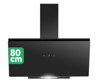 Bomann dekoratív fali páraelszívó, 80 cm, 520 m³/h, 3 teljesítményfokozat, légkeringetés és elszívás, digitális vezérlőpanel, mo