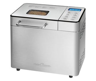 Машина за хляб ProfiCook, 13 програми, максимум 1500 г, 3 степени на препичане, отвор за добавяне на семена, програма за конфитю