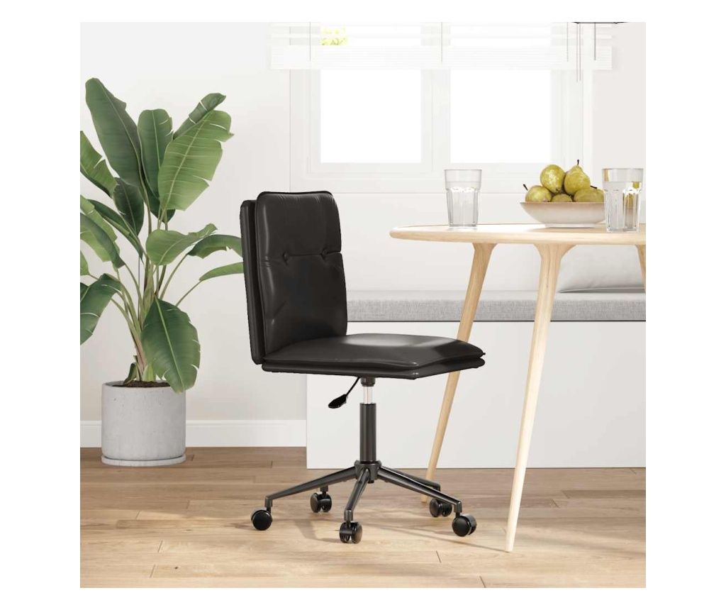 Kitchen Chair, Black, Faux Leather