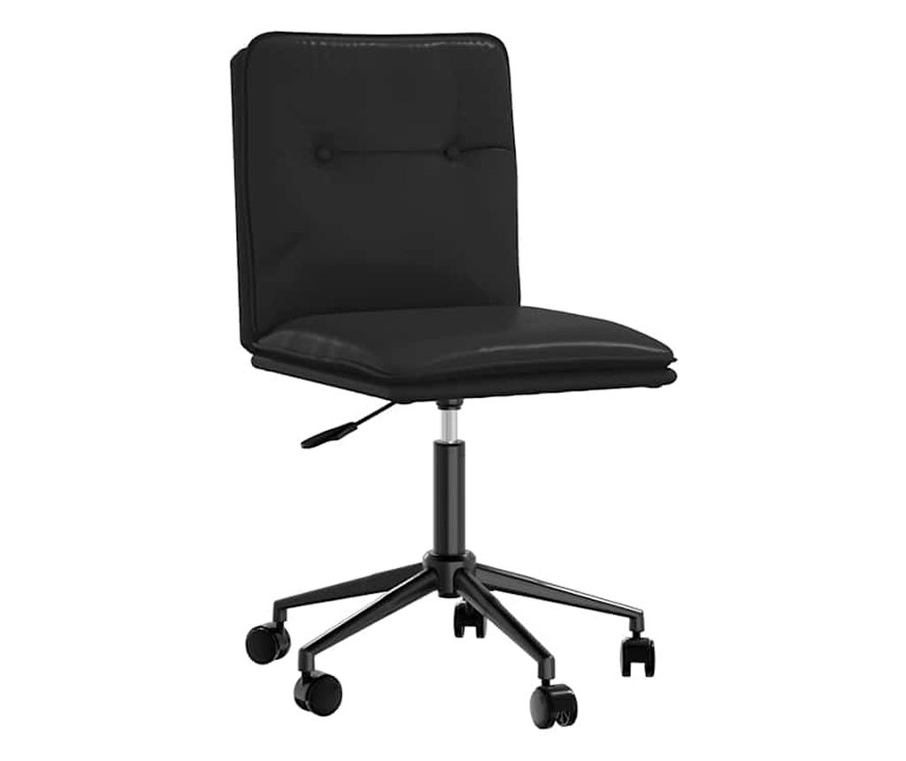 Kitchen Chairs, 2 Pcs, Black, Faux Leather