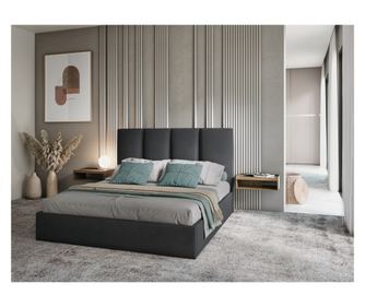 Легло Micadoni Home Pyla, тъмно сиво