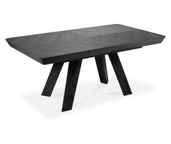 Micadoni Home Sally kihúzható étkezőasztal, fekete tölgy színű