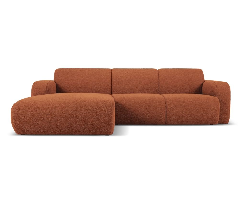 Micadoni Home Molino rjava kotna sedežna garnitura