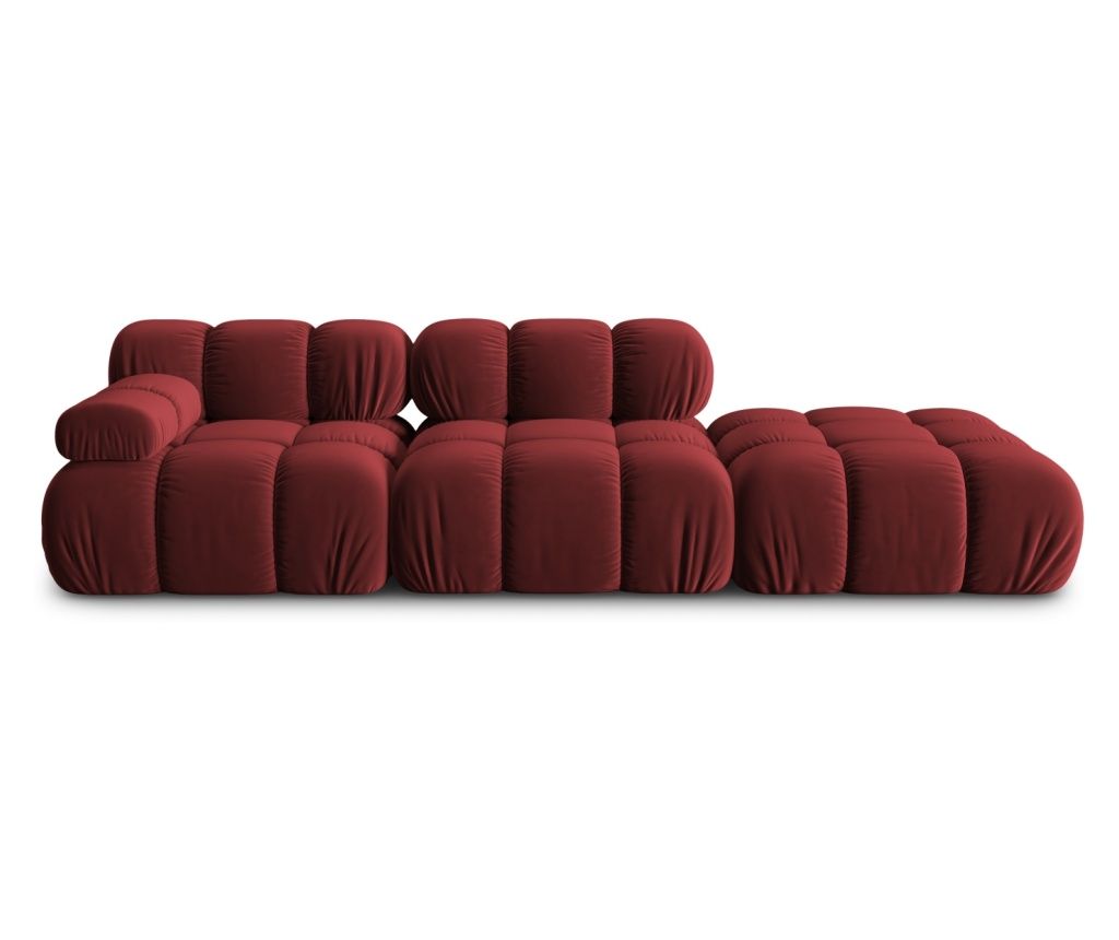 Micadoni Home Bellis Modular Corner Sofa, Dark Red