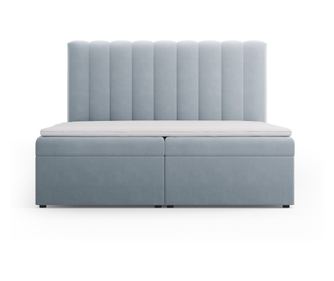 Micadoni Home Kelp Jasnoniebieskie Łóżko Kontynentalne