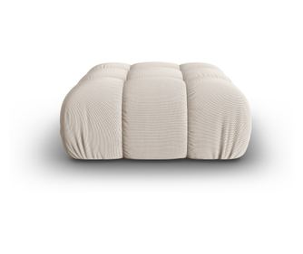 Micadoni Home 536703 Pouf, Bellis, Svetlo Bež, 43x94x94 cm