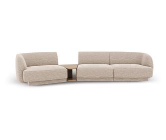 Modularna kutna garnitura Micadoni Home, Miley, bež