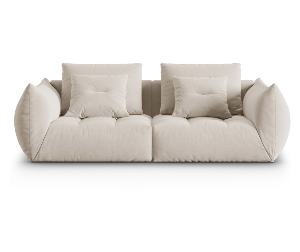 Micadoni Home Bloom Ecru Modular 3-Seater Sofa