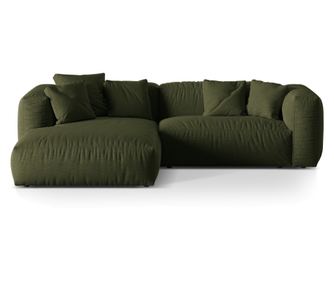 Modularna kutna garnitura Micadoni Home, Martina, zelena