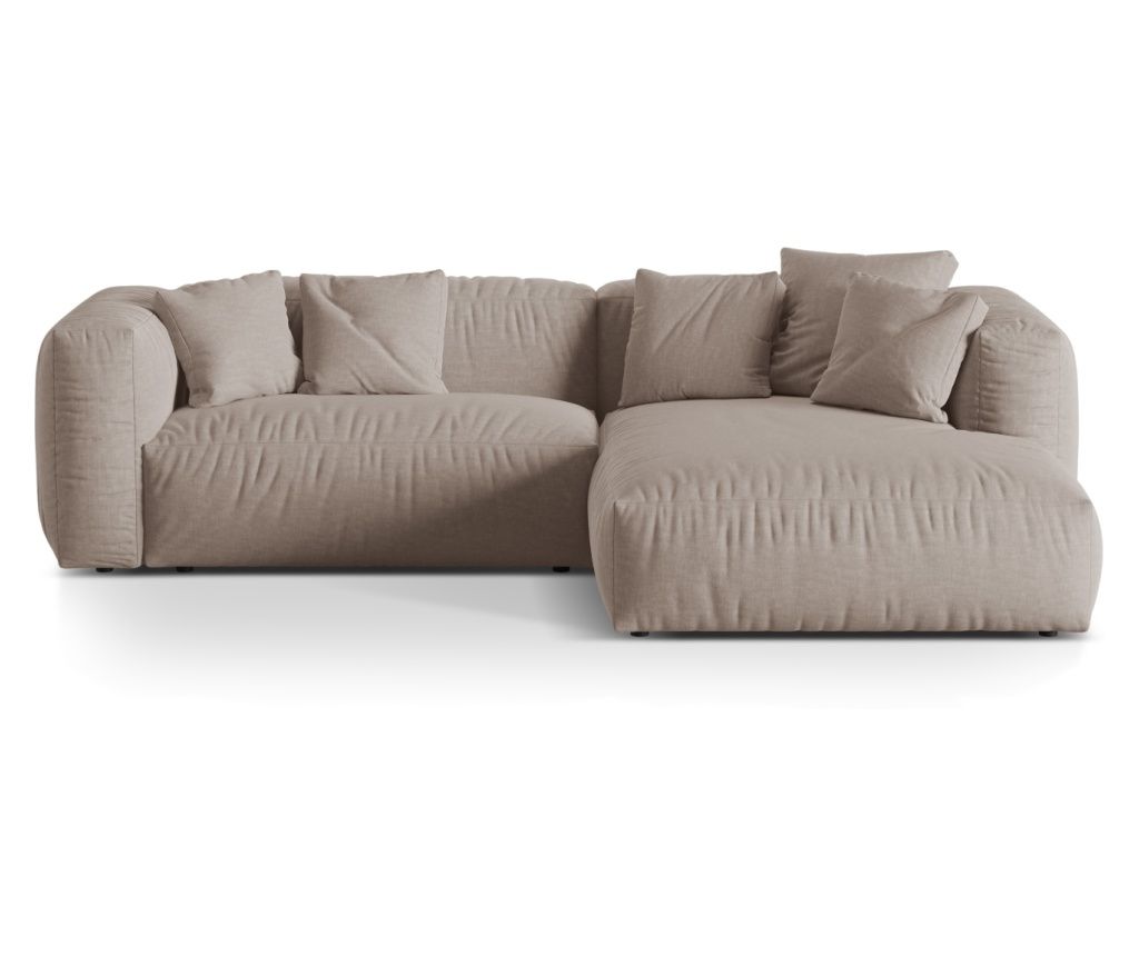 Micadoni Home Martina moduláris sarokgarnitúra, sötét bézs