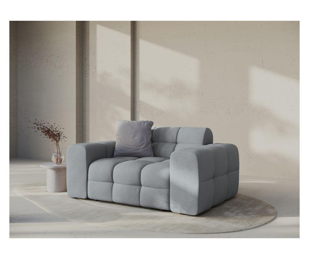 Micadoni Home Kendal Metallic Loveseat