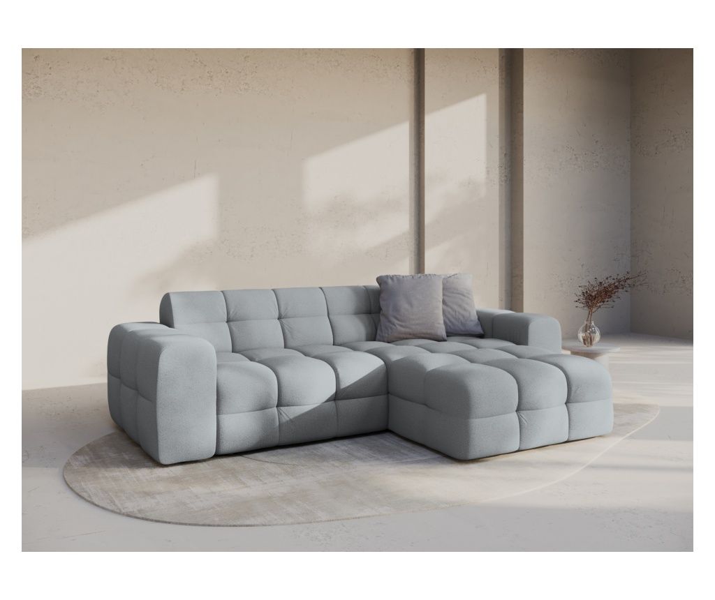 Micadoni Home Kendal Metallic Corner Sofa